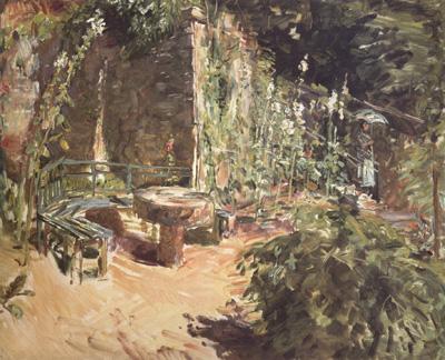 Max Slevogt Sunny Garden Corner in Neukastel (nn02) France oil painting art